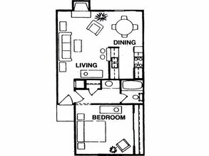 1B 510 floor plan