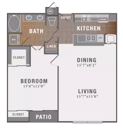 Unit 413 floor plan