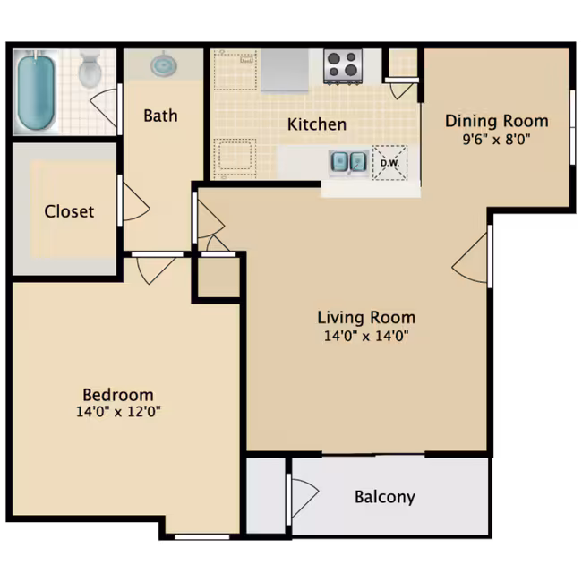 Unit 117 floor plan