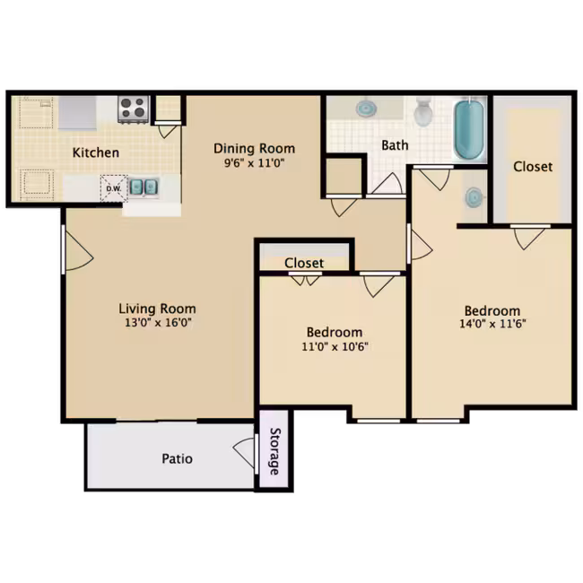 Unit 121 floor plan
