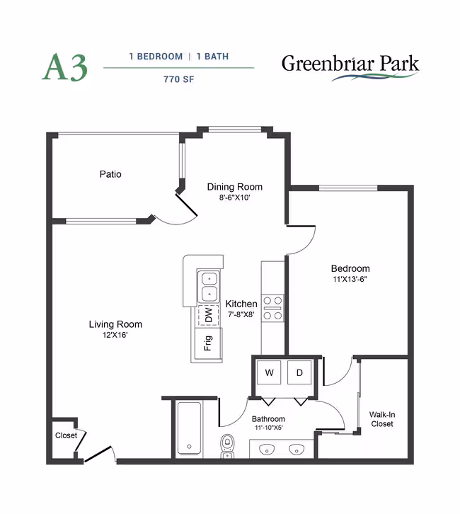 Unit 1074 floor plan