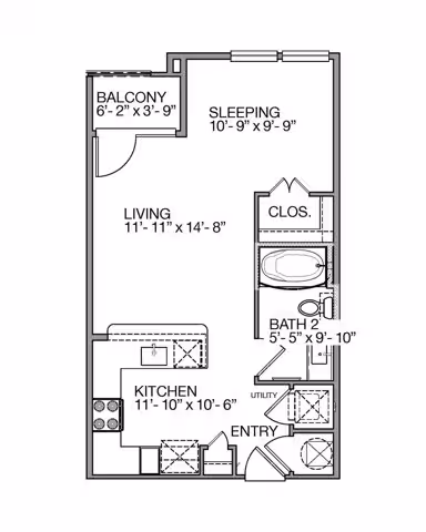 Unit 1127 floor plan
