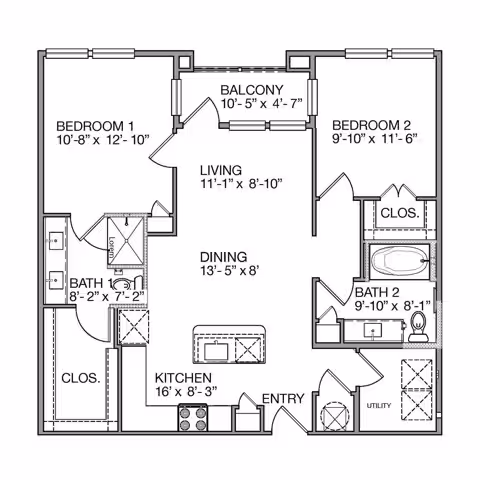 Unit 1120 floor plan