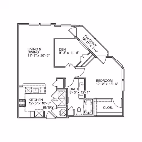 Unit 1125 floor plan