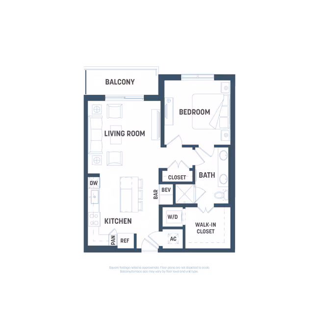 Unit 1-518 floor plan