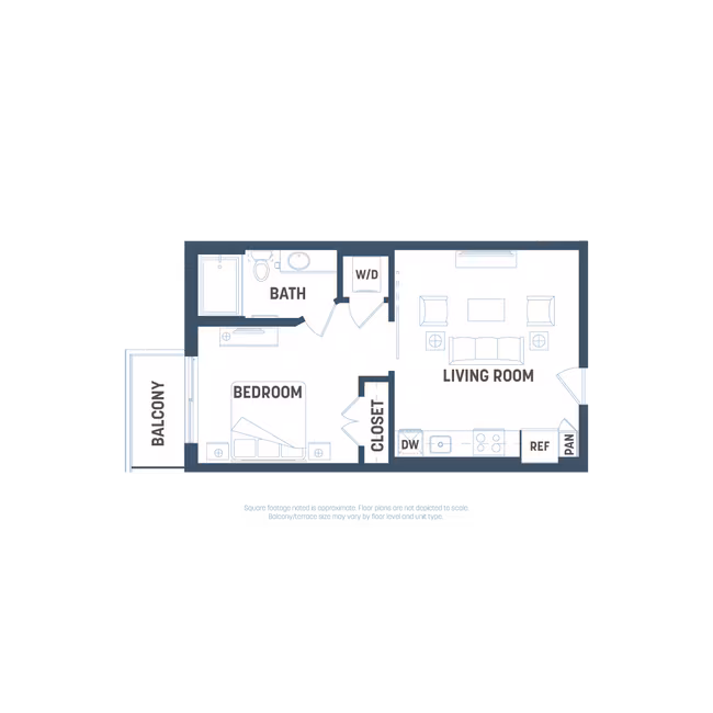 Unit 1-633 floor plan