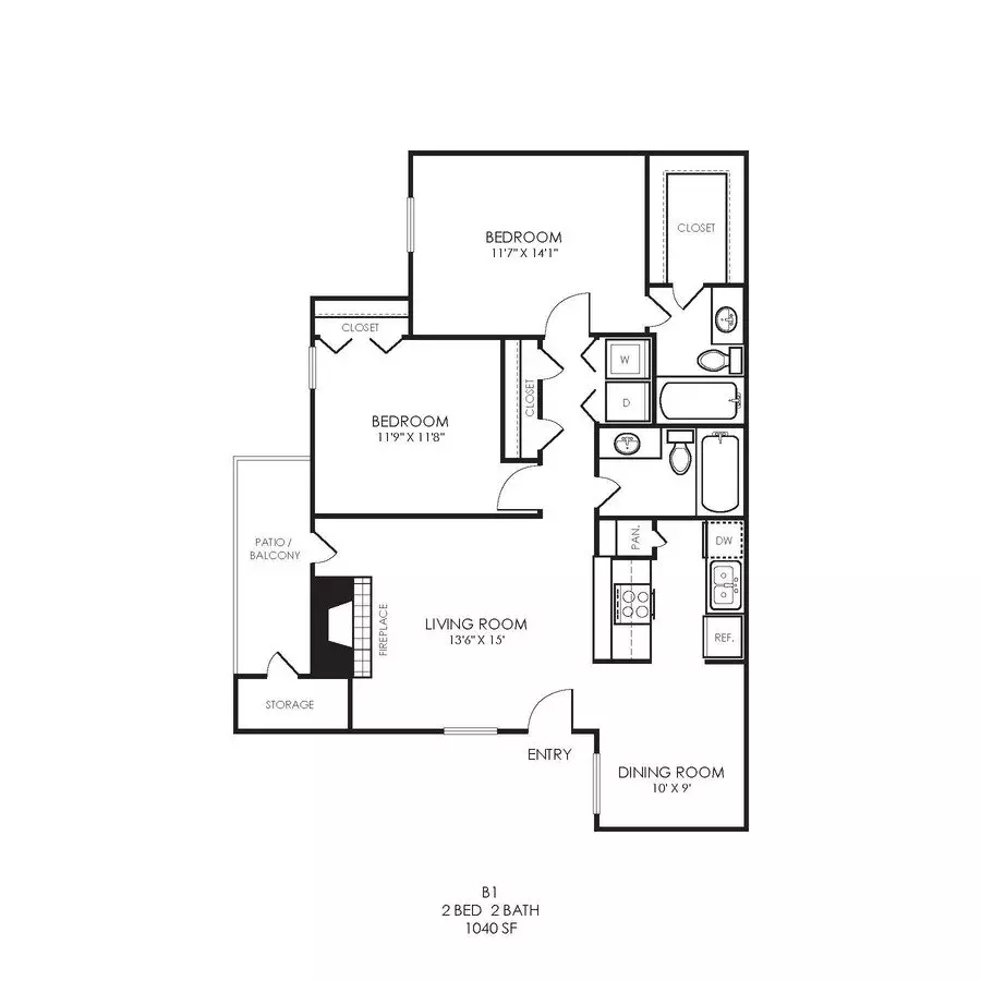 B1 Renovated 3081 floor plan