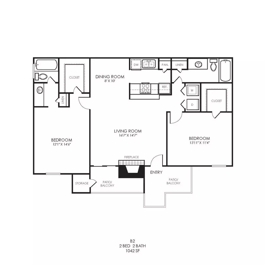 B1 Classic 2114 floor plan