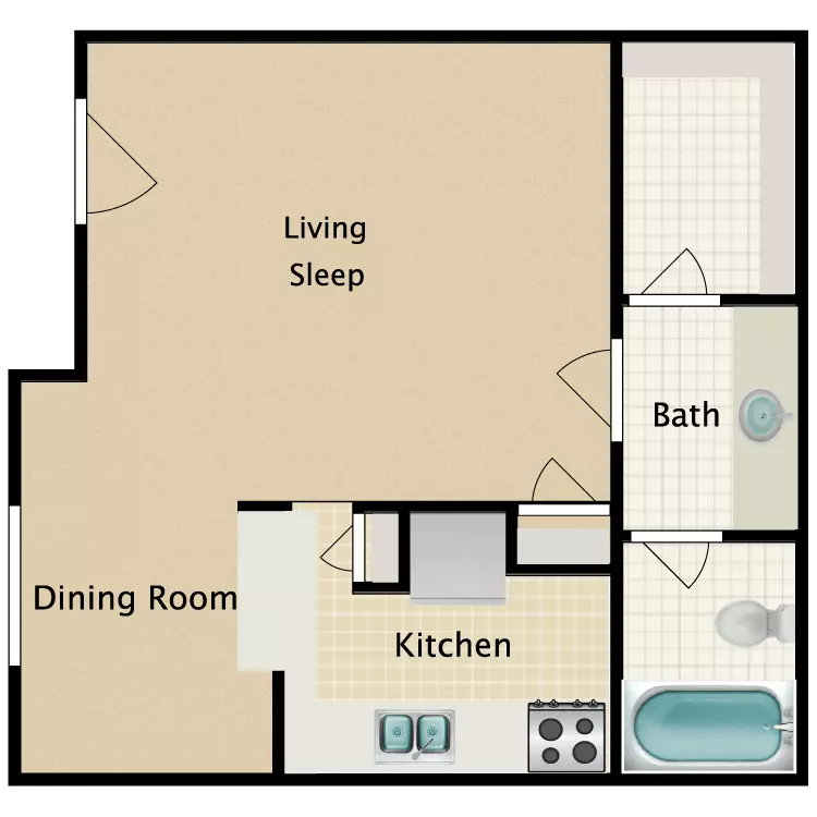 Efficiency floor plan