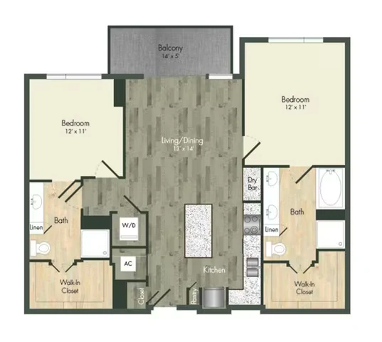 B2 1-422 floor plan