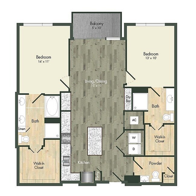 B2 1-221 floor plan
