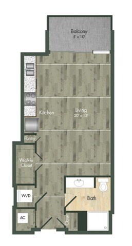 Unit 1-116 floor plan