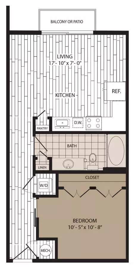 E1 Essential Housing 720 floor plan