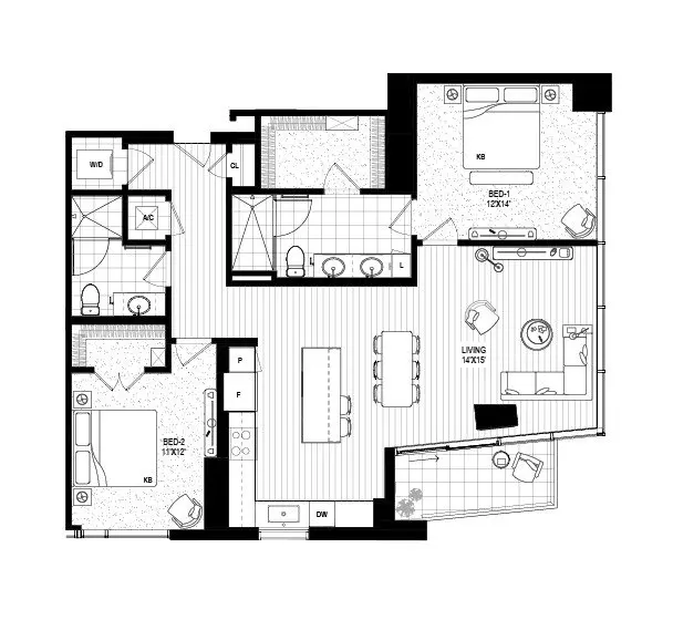 B1.3 Drewery Place-0909 floor plan