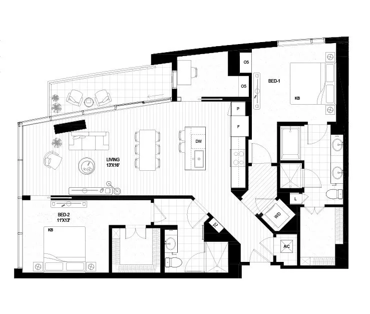 B3.1 Drewery Place-1501 floor plan