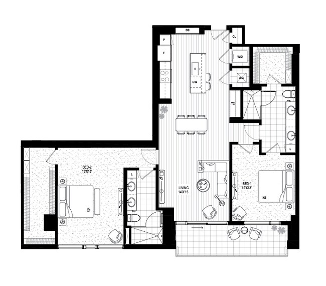 B2.1 Drewery Place-1813 floor plan