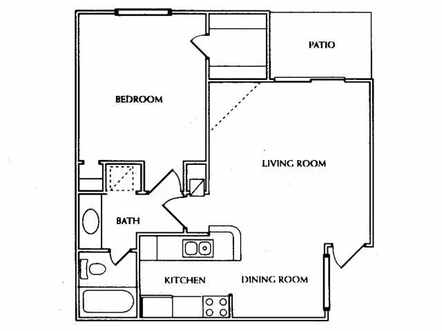 1 Bed • 1 Bath 203 floor plan
