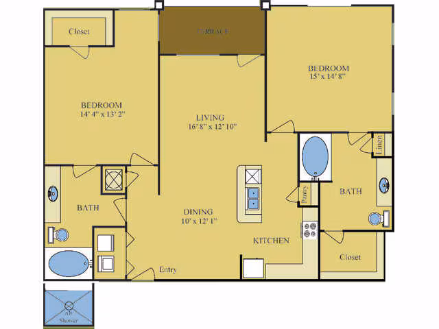 Unit 438 floor plan