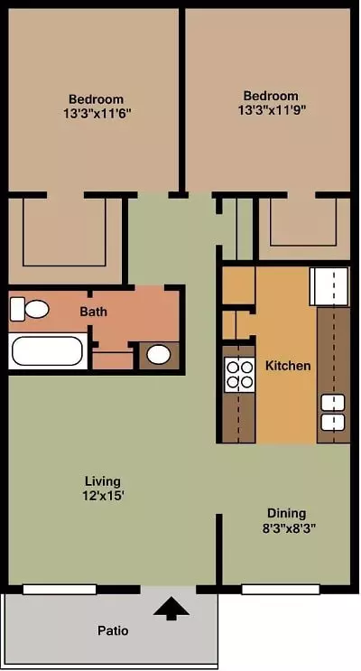 Unit PRK-201 floor plan