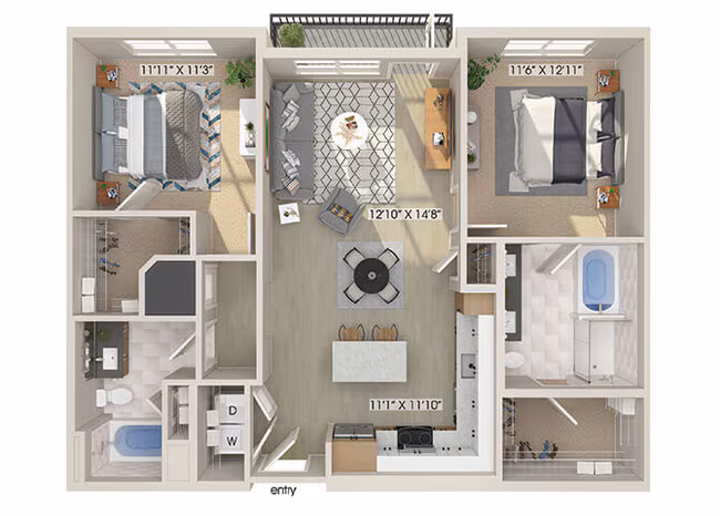 B1 719 floor plan