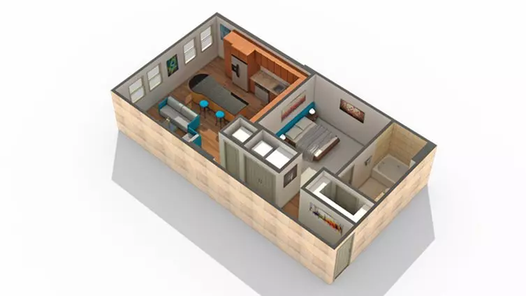 Unit C606 A429 floor plan