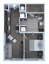 1 Bed • 1 Bath floor plan