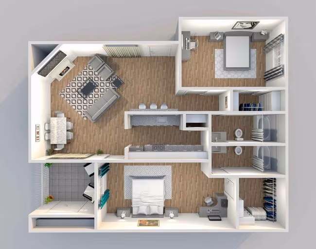 Unit 1217 floor plan