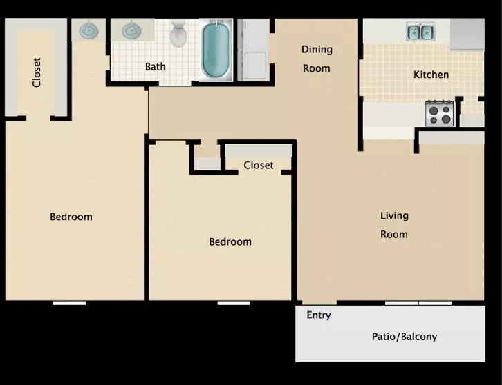 Unit 0903C 1811B floor plan