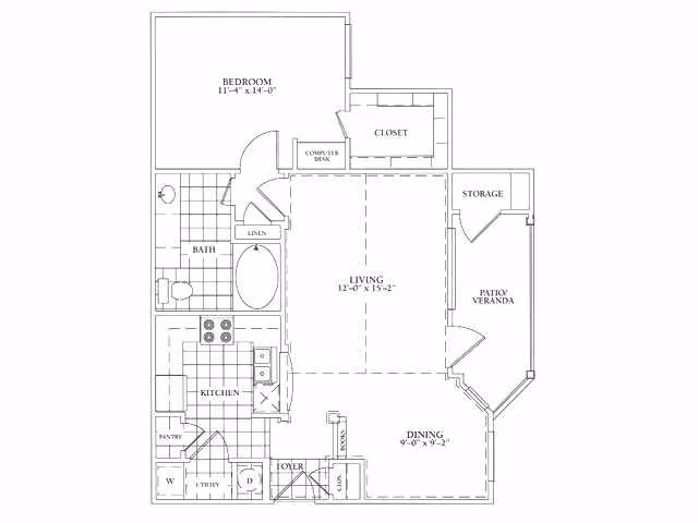 Unit 0338 floor plan