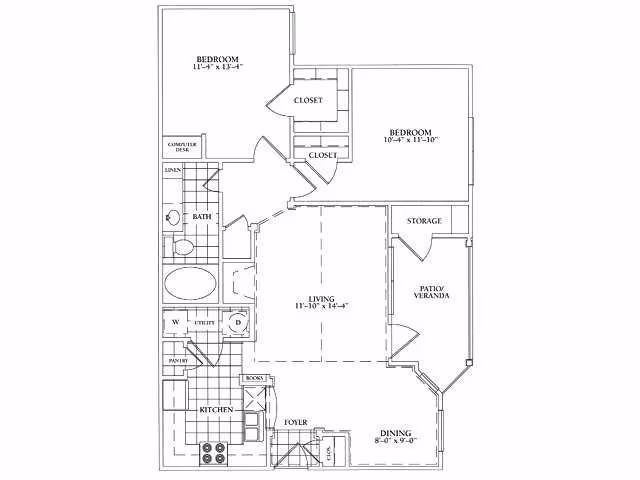 Unit 0633 floor plan