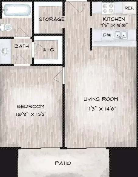 A 326 floor plan