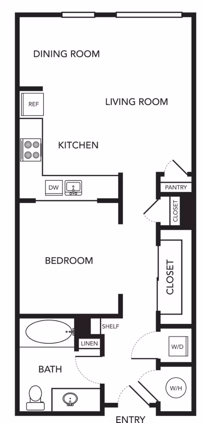 Unit 418 floor plan