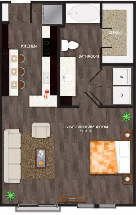 Unit 2417 2325 floor plan