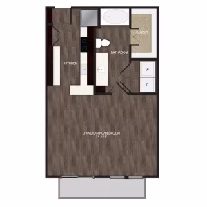 Studio • 1 Bath 2218 floor plan