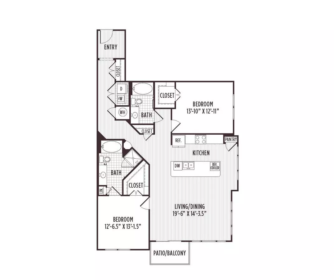 B3 256 floor plan