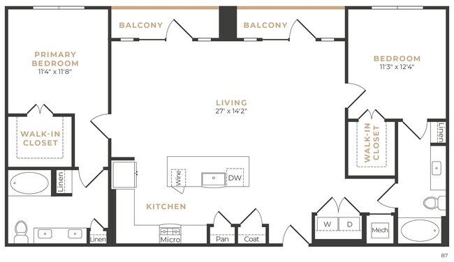Unit 416 floor plan