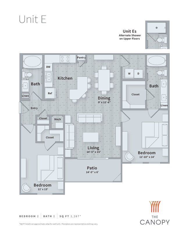 Unit 10204 floor plan