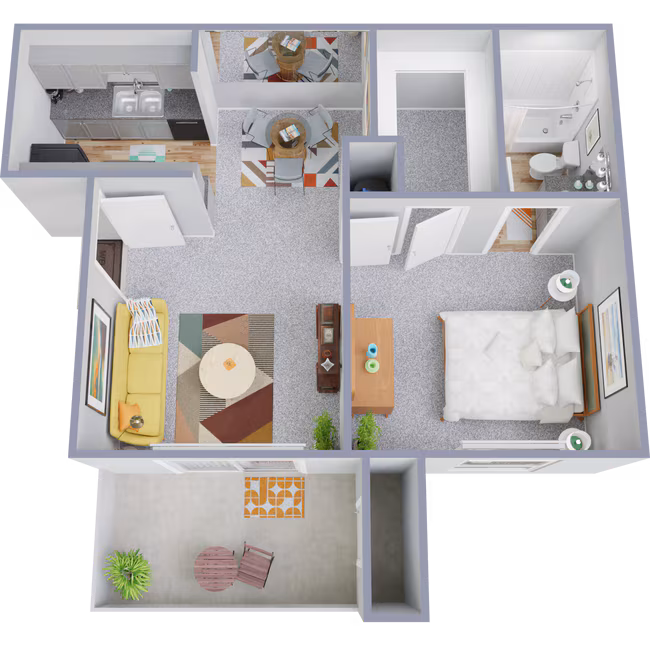 1 Bed • 1 Bath 194 floor plan