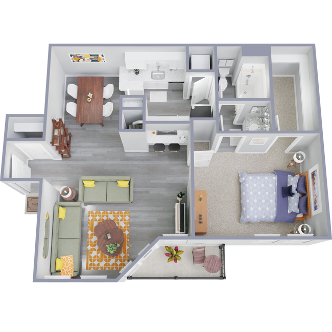 1 Bed • 1 Bath 2006 floor plan