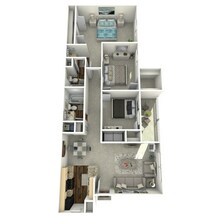 3 Beds • 2 Bath 0421 floor plan
