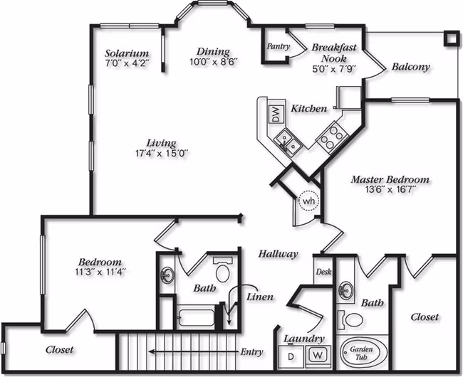 Unit Blg 8-802 floor plan