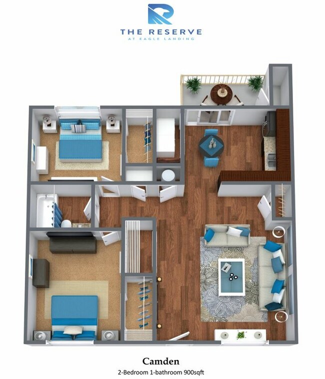 Unit G-909C floor plan