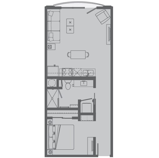 Unit 412 floor plan