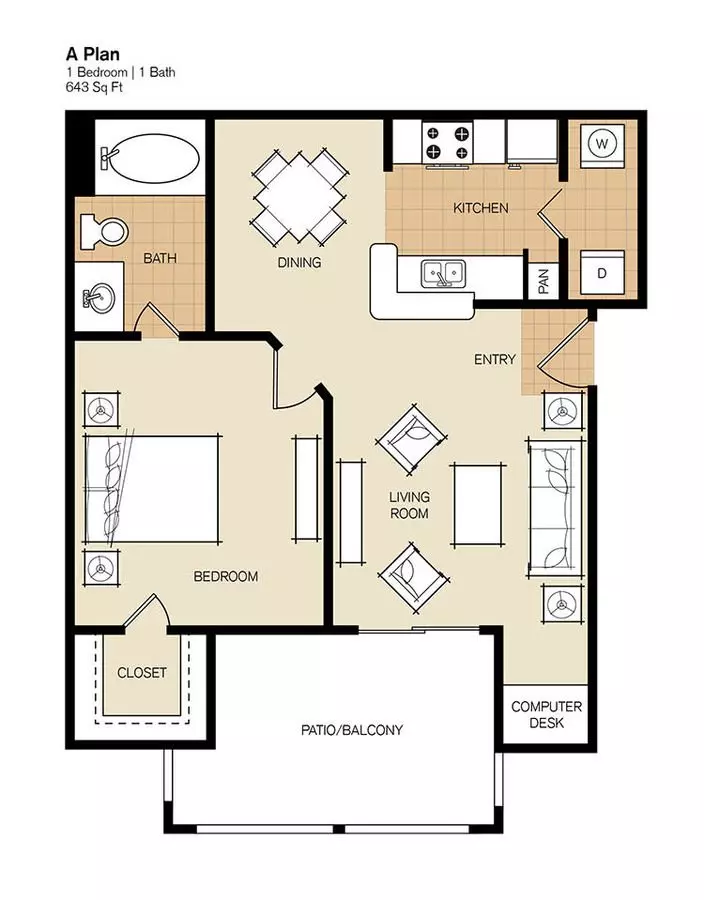 A 1037 floor plan