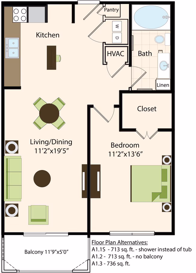 Unit 1354 1354 floor plan