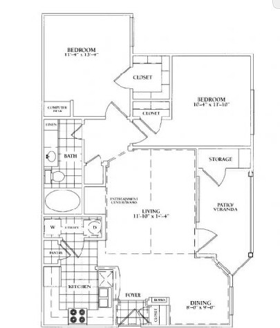 2x1 1134 floor plan