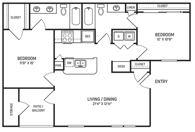 Unit CP0826 floor plan