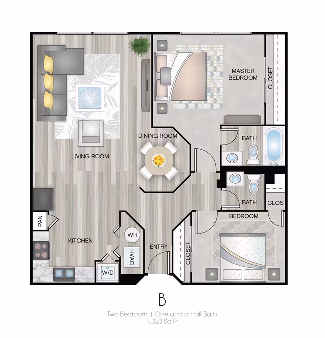 Unit C1P C1P floor plan