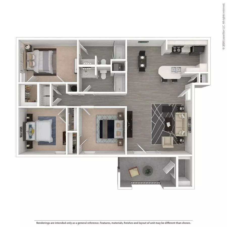 The Vanderbilt 906 floor plan