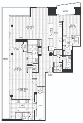 3 Beds • 3 Bath 3503 floor plan
